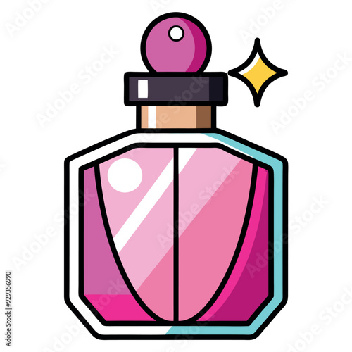 Perfume Bottle Vector Design Illustration