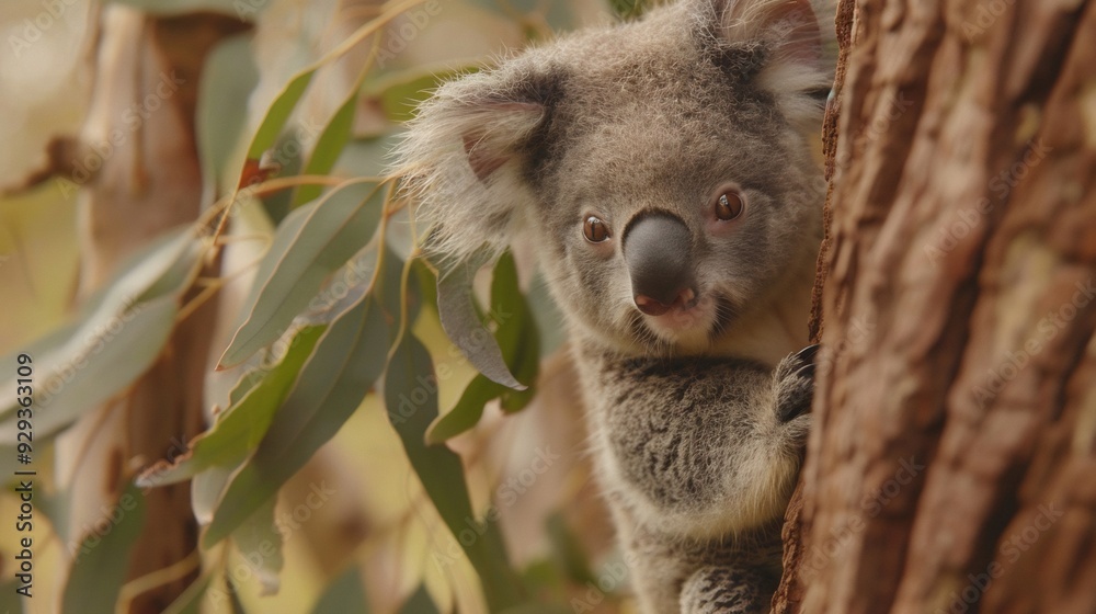 cute koala on tree branch australia wildlife
cute koala on tree branch australia wildlife