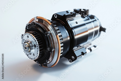 Electric DC Motor isolated on white background