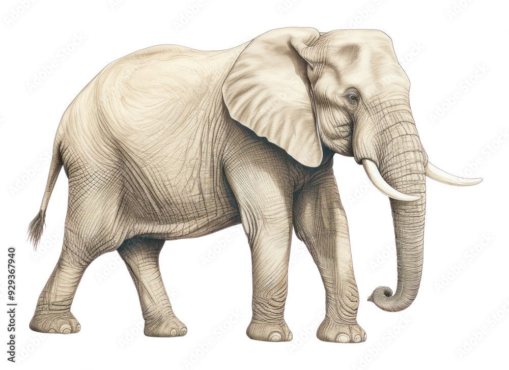 Obraz premium PNG Elephant wildlife animal mammal.