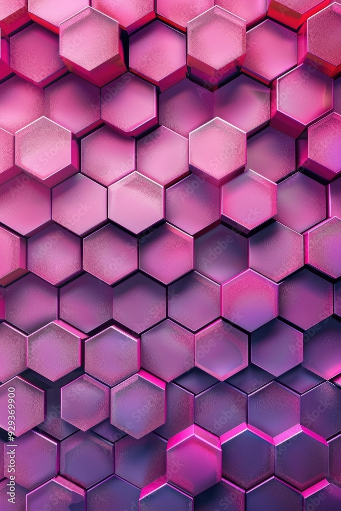 A collection of bright pink cubes stacked vertically A collection of bright pink cubes stacked vertically