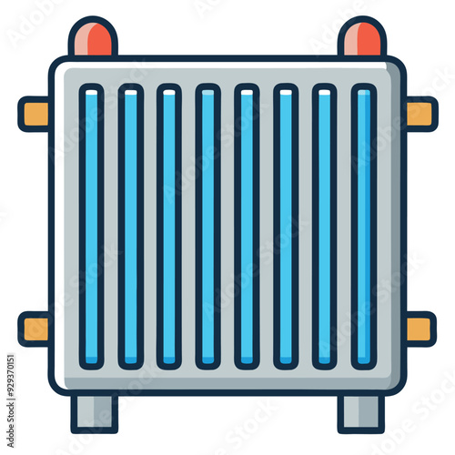 Radiator Vector Design Illustration