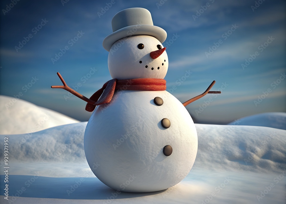 Obraz premium funny snowman.