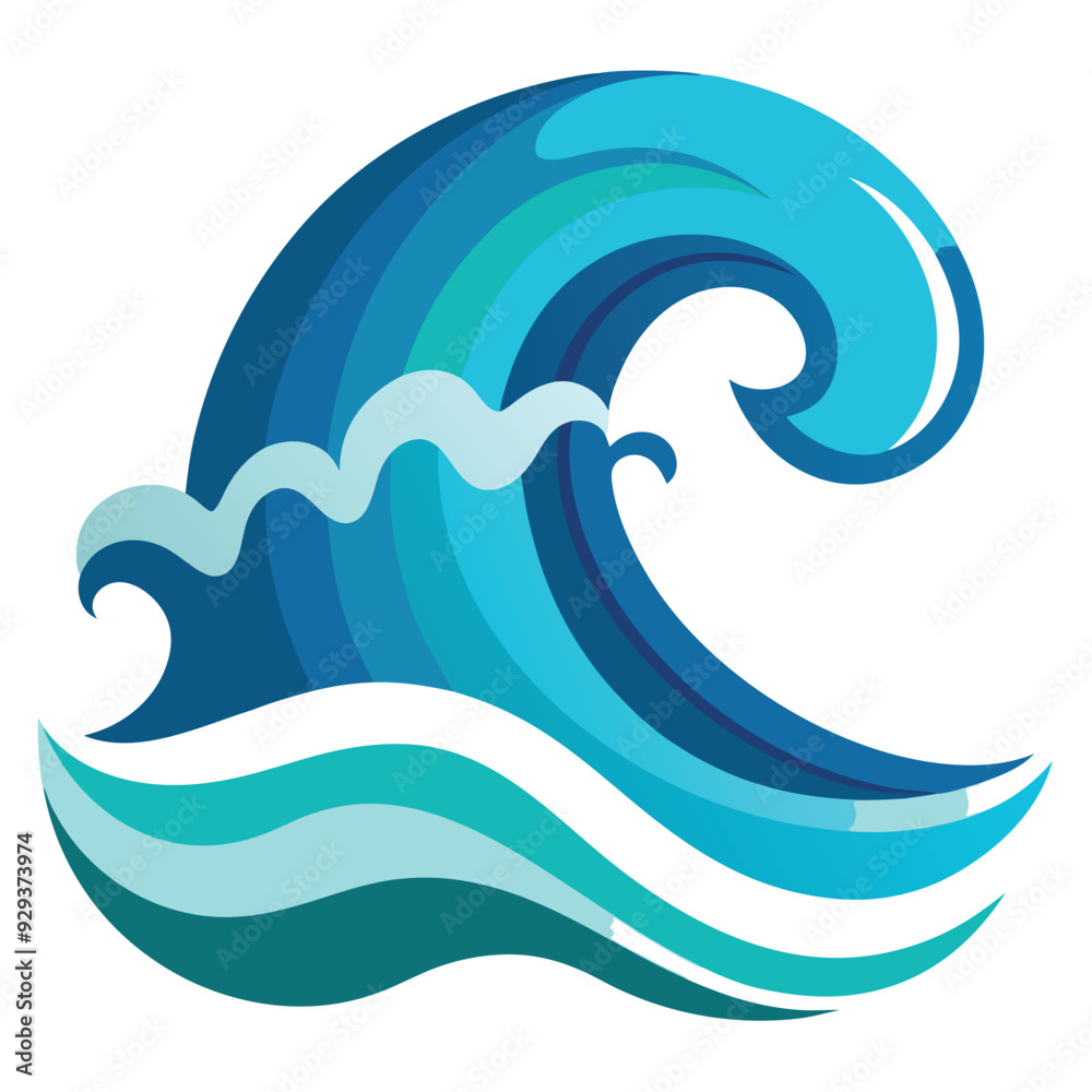 Obraz premium Waves Vector - Smooth and Editable Design