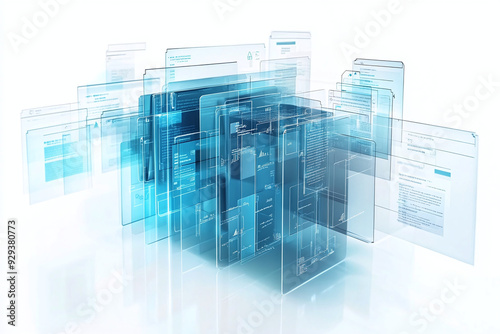 Digital Document Repository with Categorized Approvals isolated on white background