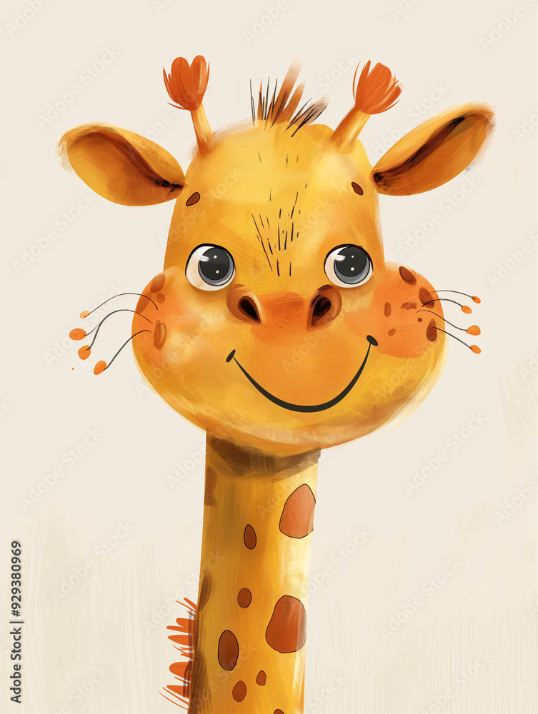 Obraz na plátně giraffe illustration