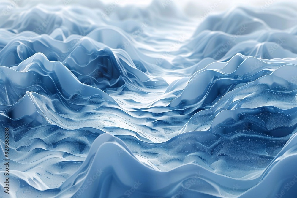 Obraz premium blue background wave