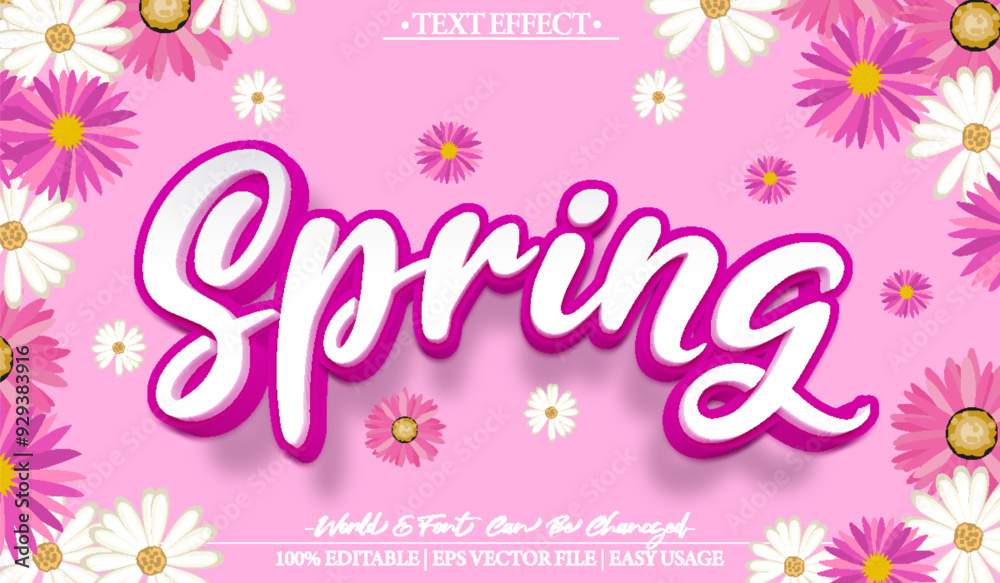 Spring Vector Text Effect Editable Alphabet Floral Purple Botanical Flora Spring Vector Text Effect Editable Alphabet Floral Purple Botanical Flora