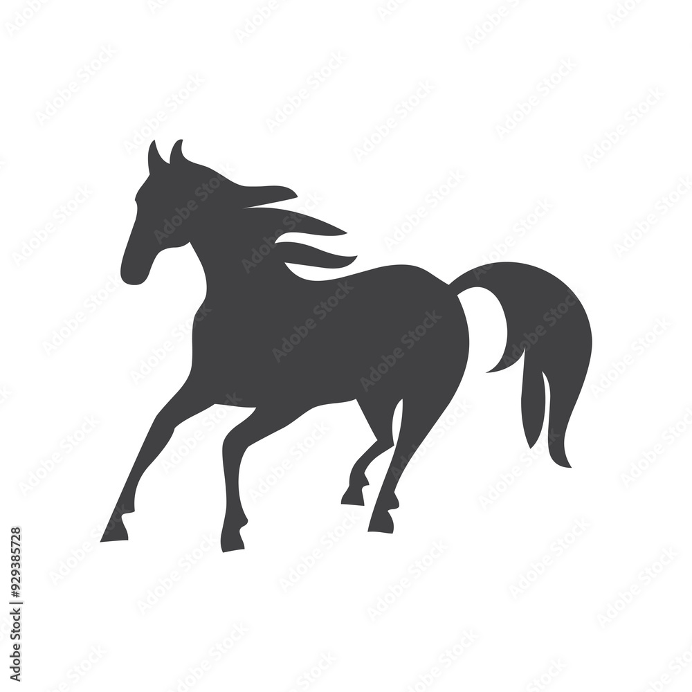 Horse glyph. Horse icon. Horse logo. Horse silhouette Horse glyph. Horse icon. Horse logo. Horse silhouette