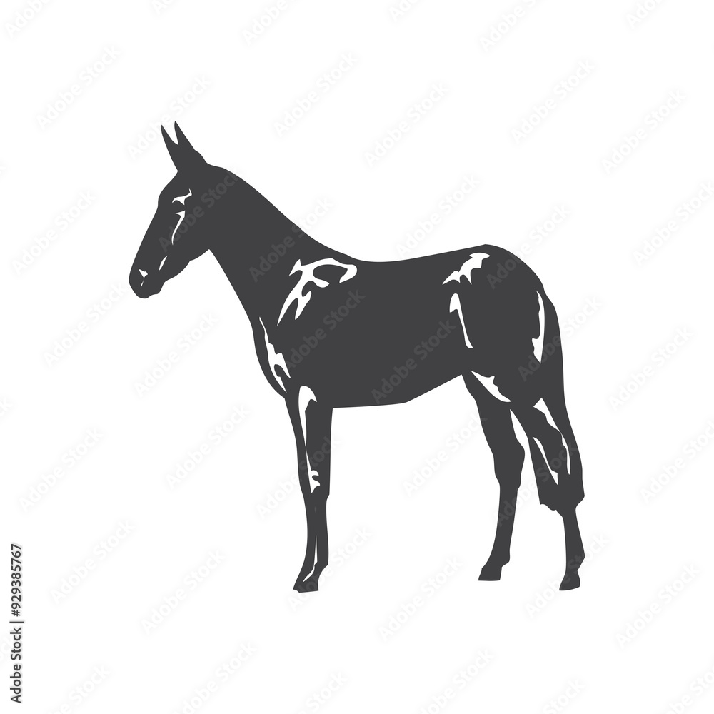 Horse glyph. Horse icon. Horse logo. Horse silhouette Horse glyph. Horse icon. Horse logo. Horse silhouette