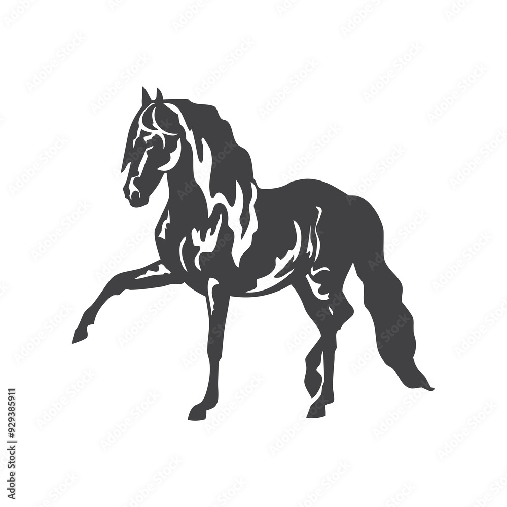 Horse glyph. Horse icon. Horse logo. Horse silhouette Horse glyph. Horse icon. Horse logo. Horse silhouette