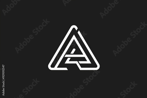 Free Download A close-up shot of a white letter logo against a black background, suitable for branding or marketing purposes - GFXLoad