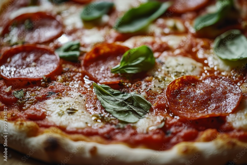 Pizza, A dish made with a flat, round base of dough baked with a topping of tomato sauce and cheese, often with additional toppings such as meats, vegetables, and herbs. Pizza, A dish made with a flat, round base of dough baked with a topping of tomato sauce and cheese, often with additional toppings such as meats, vegetables, and herbs.
