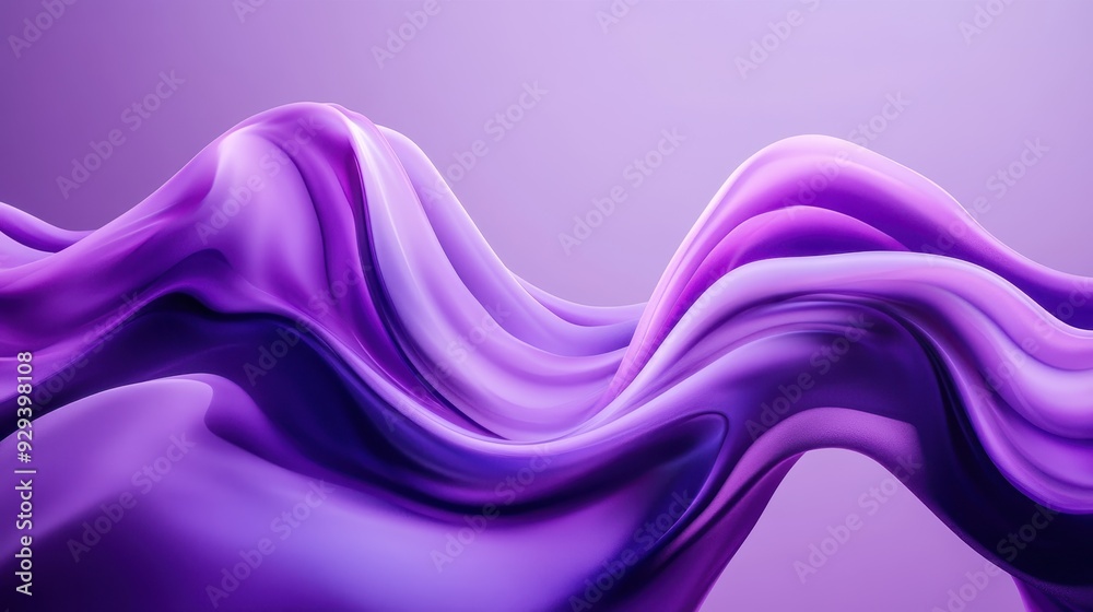 A smooth, flowing abstract design in shades of purple, creating a serene visual effect. A smooth, flowing abstract design in shades of purple, creating a serene visual effect.