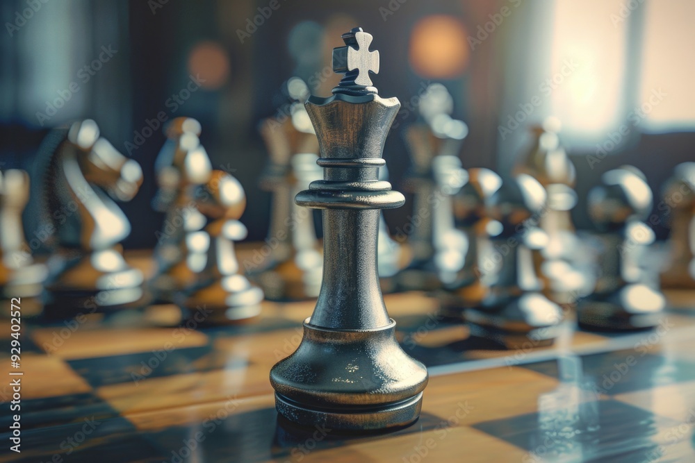 Chess game scene Chess game scene