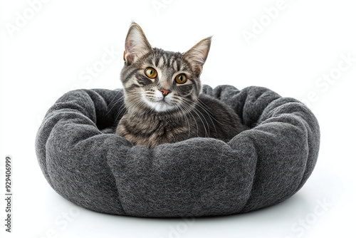 Cat Beds isolated on white background photo