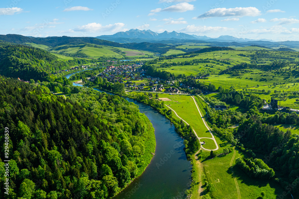 Mountain landscape in the Pieniny National Park at the foot of the Tatra Mountains Mountain landscape in the Pieniny National Park at the foot of the Tatra Mountains