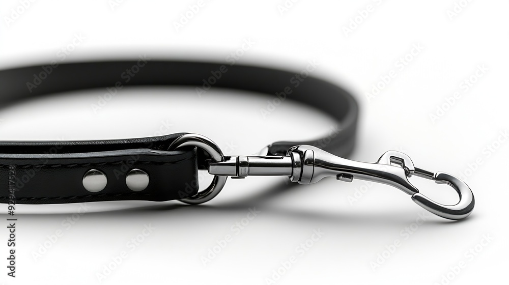 Retractable leash for dog isolated on white background Dog retractable leash with plastic body and a metal clasp isolated : Generative AI Retractable leash for dog isolated on white background Dog retractable leash with plastic body and a metal clasp isolated : Generative AI