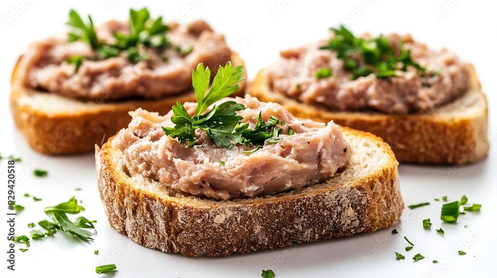 Meat Paste Toast Bread Isolated Tuna Pate Sandwiches Terrine Toasts Chopped Liver Mousse on Bread Fish Paste Canape on White Background : Generative AI Meat Paste Toast Bread Isolated Tuna Pate Sandwiches Terrine Toasts Chopped Liver Mousse on Bread Fish Paste Canape on White Background : Generative AI