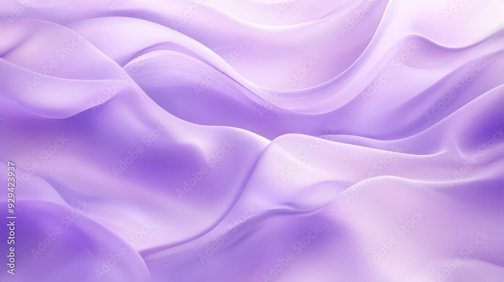 Obraz premium A soft, flowing abstract design in shades of purple, evoking tranquility and elegance.