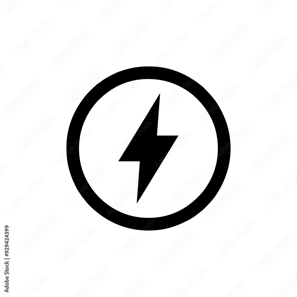Lightning icon. lightning glyph. thunder icon. electricity icon. flash icon Lightning icon. lightning glyph. thunder icon. electricity icon. flash icon