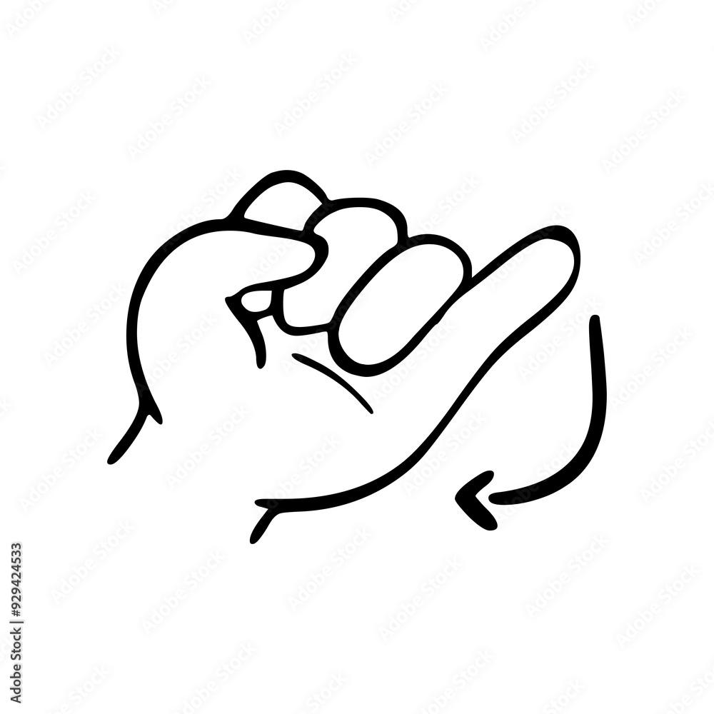 Finger gesture icon. Hand gesture icon. fingers language outline Finger gesture icon. Hand gesture icon. fingers language outline