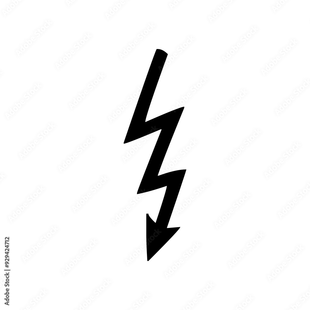 Fototapeta premium Lightning icon. lightning glyph. thunder icon. electricity icon. flash icon