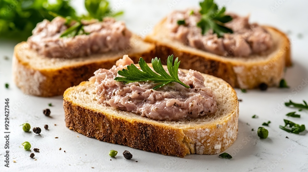 Meat Paste Toast Bread Isolated Tuna Pate Sandwiches Terrine Toasts Chopped Liver Mousse on Bread Fish Paste Canape on White Background : Generative AI Meat Paste Toast Bread Isolated Tuna Pate Sandwiches Terrine Toasts Chopped Liver Mousse on Bread Fish Paste Canape on White Background : Generative AI