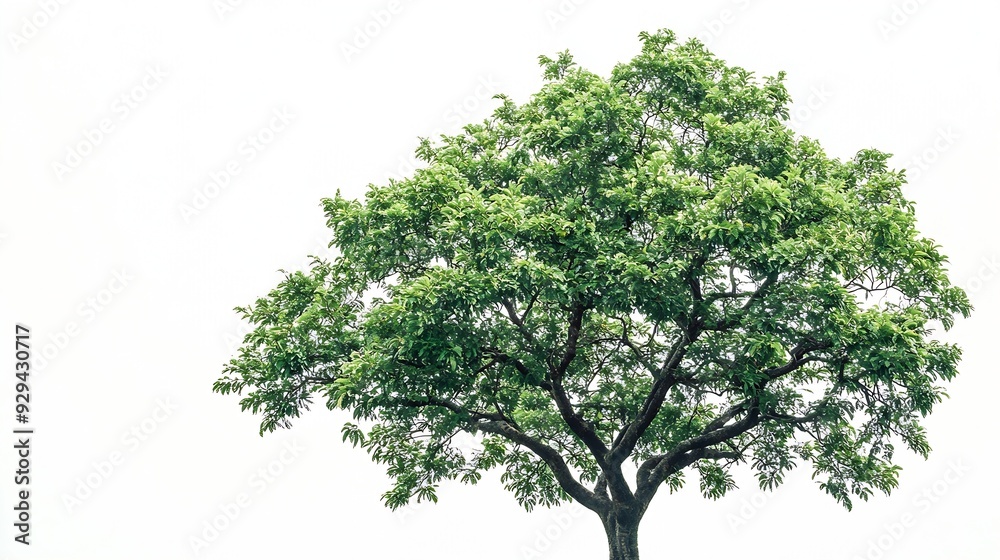 Obraz premium tamarind tree isolated on white background : Generative AI