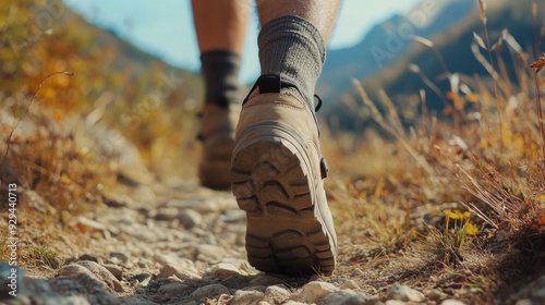 Hiking Adventure in Autumn Mountains