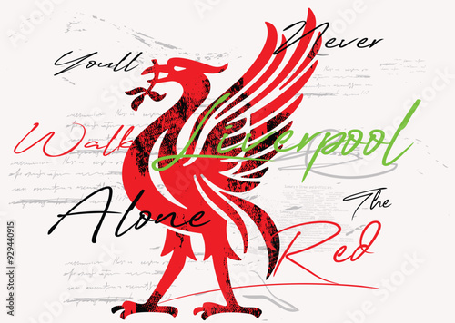 Liverpool  typography graphic design grunge, clubs premier league logo graphic design, Liverpool Football Club logo graphic design, f.eps