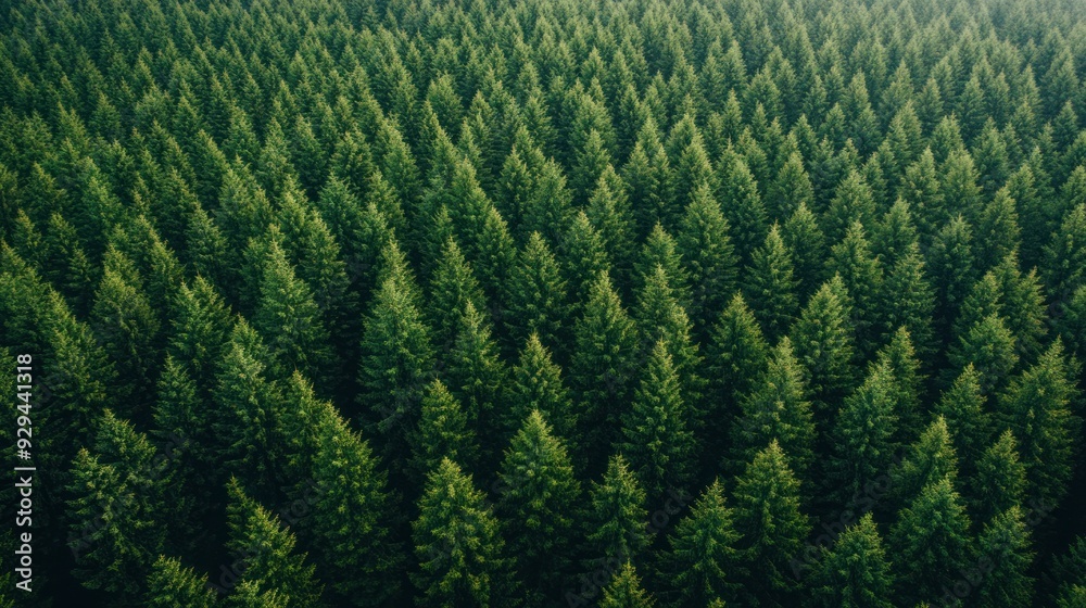 Aerial View of a Lush Pine Forest Aerial View of a Lush Pine Forest
