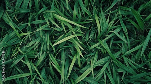 Lush Green Blades of Grass