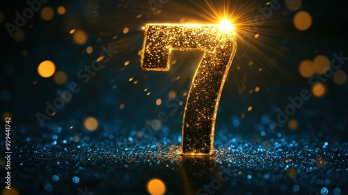 Glowing Number Seven