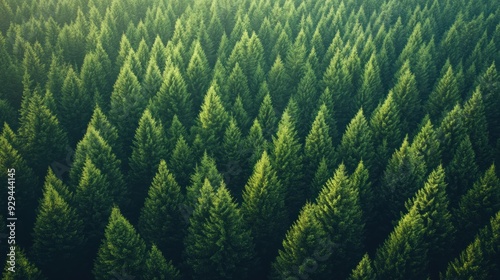 Aerial View of a Lush Forest