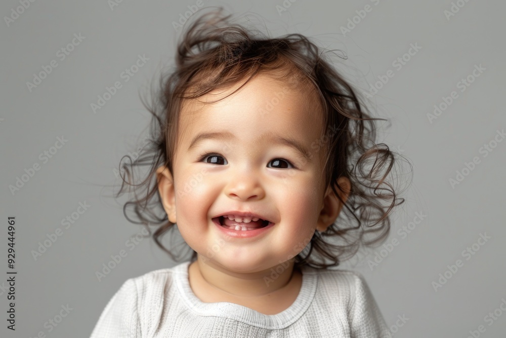 A happy and smiling young child, perfect for kid's products or family-related themes A happy and smiling young child, perfect for kid's products or family-related themes