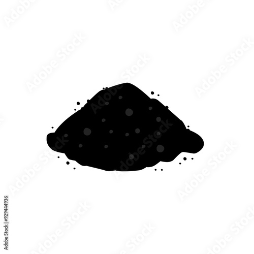 pile of black powder