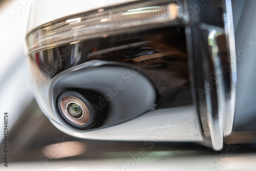 Close-up of a Car's Advanced Camera Technology: Enhancing Vehicle Safety and Performance photo