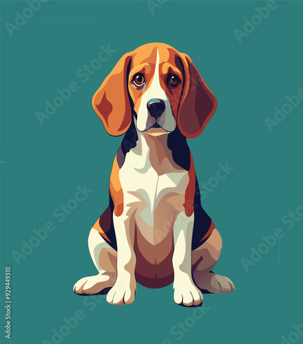 beagle dog with bone