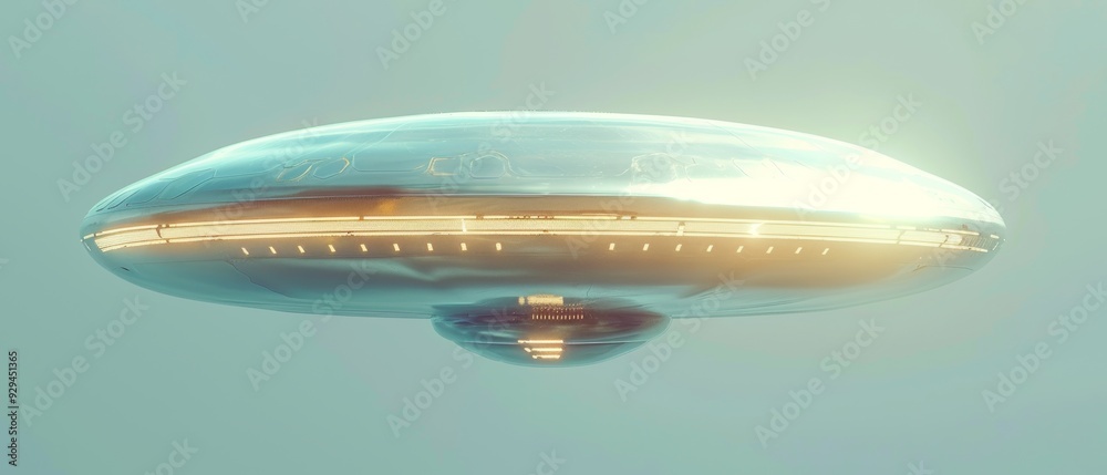Alien UFO, Unidentified Flying Object, 3d illustration. Alien UFO, Unidentified Flying Object, 3d illustration.