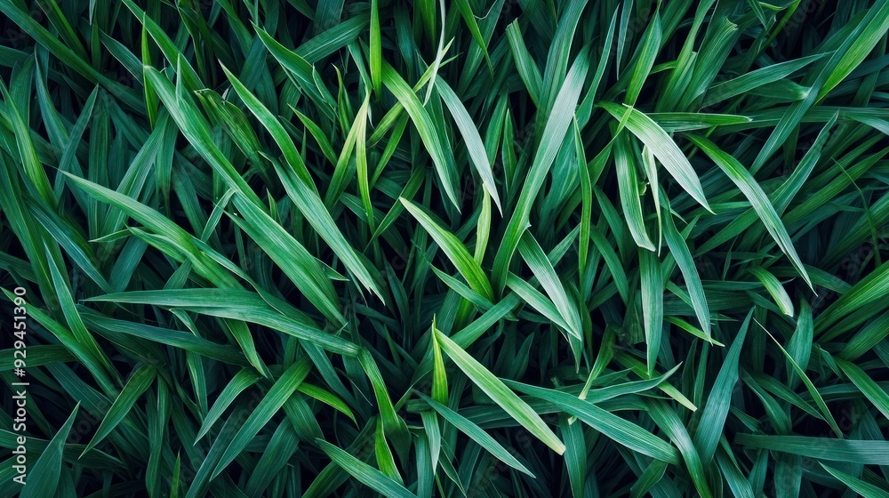Fototapeta premium Green Grass Blades Texture