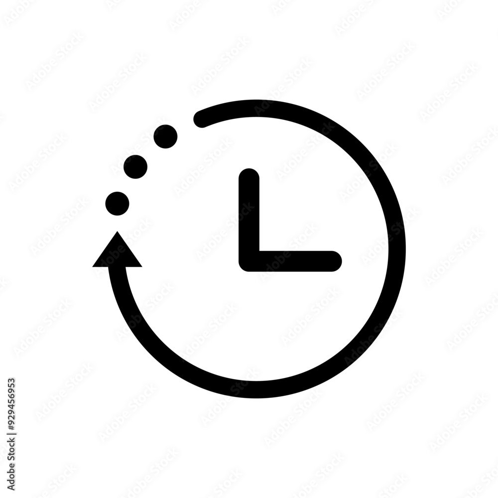 Clock icon. Hour, minute, second countdown. Productivity, deadline, express delivery service, schedule concept. Flat vector design isolated illustration on white background. Clock icon. Hour, minute, second countdown. Productivity, deadline, express delivery service, schedule concept. Flat vector design isolated illustration on white background.