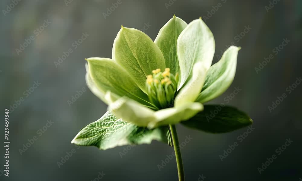 Close-up of green hellebore flower in bloom with ai generated.
Close-up of green hellebore flower in bloom with ai generated.