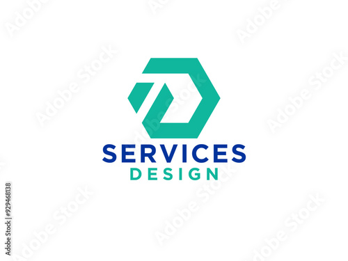 Free Download Abstract Letter D Flat Monochrome Vector Logo. Usable for Business and Branding Logos. - GFXLoad