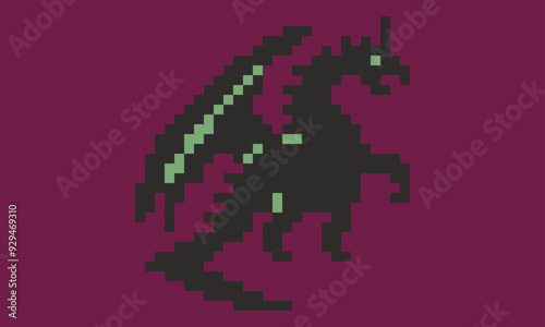Dragon dot illustration1