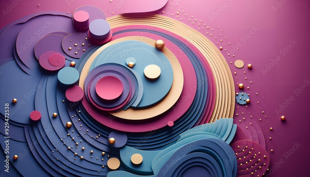 Obraz premium Geometric Symphony 8K Wallpaper