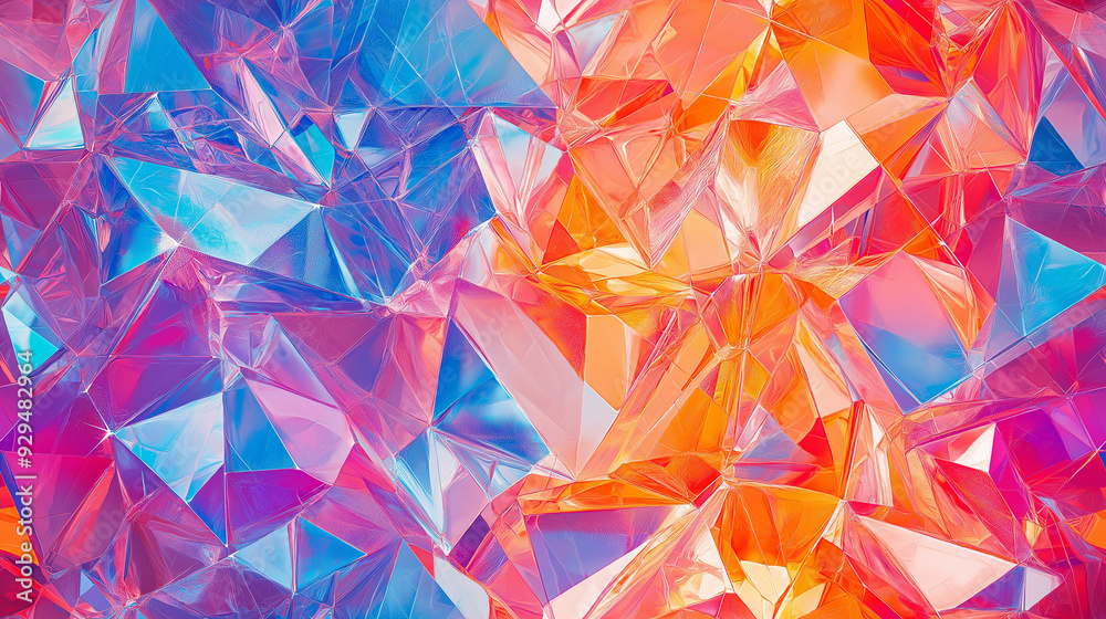 geometric crystal prism texture with sharp facets and vibrant color dispersion geometric crystal prism texture with sharp facets and vibrant color dispersion