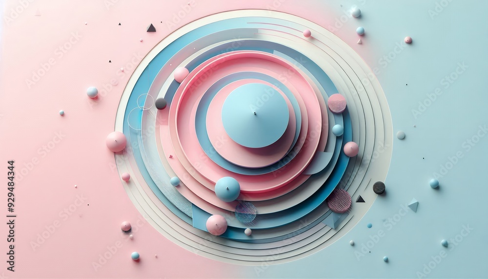 Geometric Symphony 8K Wallpaper