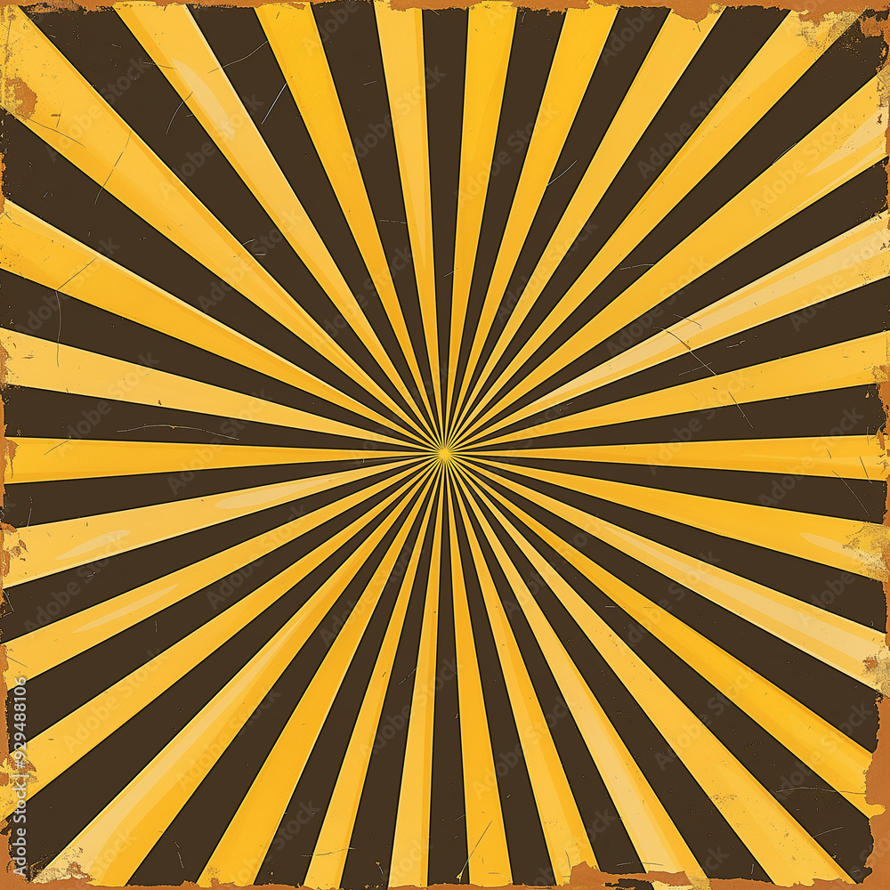 Obraz premium yellow and pink rays, gradient as a background for a comic book or a vintage picture, generative AI