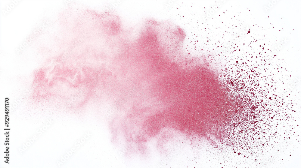 Fototapeta premium spray texture, soft pink spray on a white background